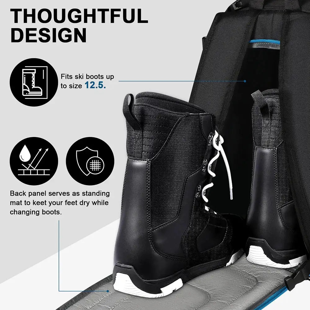 50L Waterproof Ski and Snowboard Boot Backpack - Simples Market