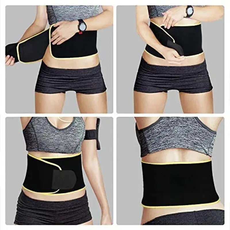 Sports Sweat Burst Waist Support Belt For Running And Training Abdominal Fat Burning Sauna Waist Trimmer
