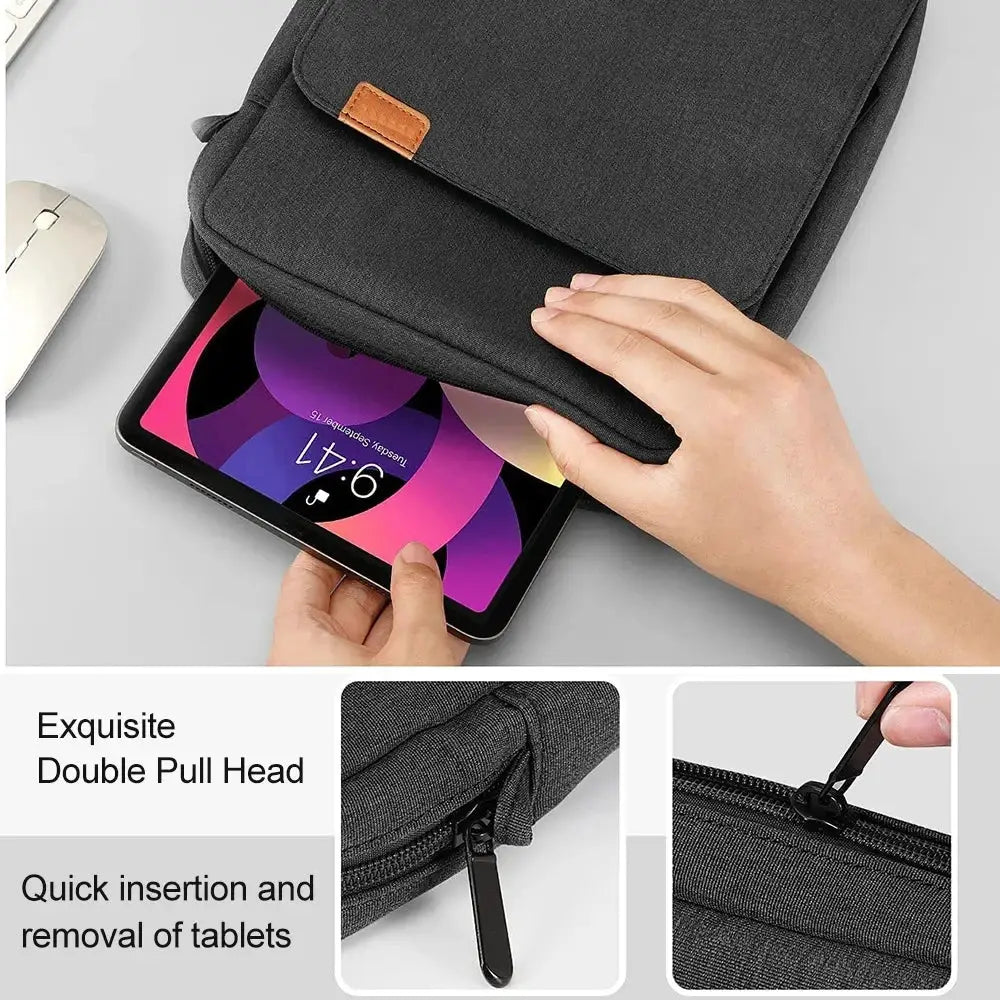 Laptop Handbag Cover For MacBook Air And Pro 11 To 13 Inches Waterproof Notebook Bag With Multi Pockets