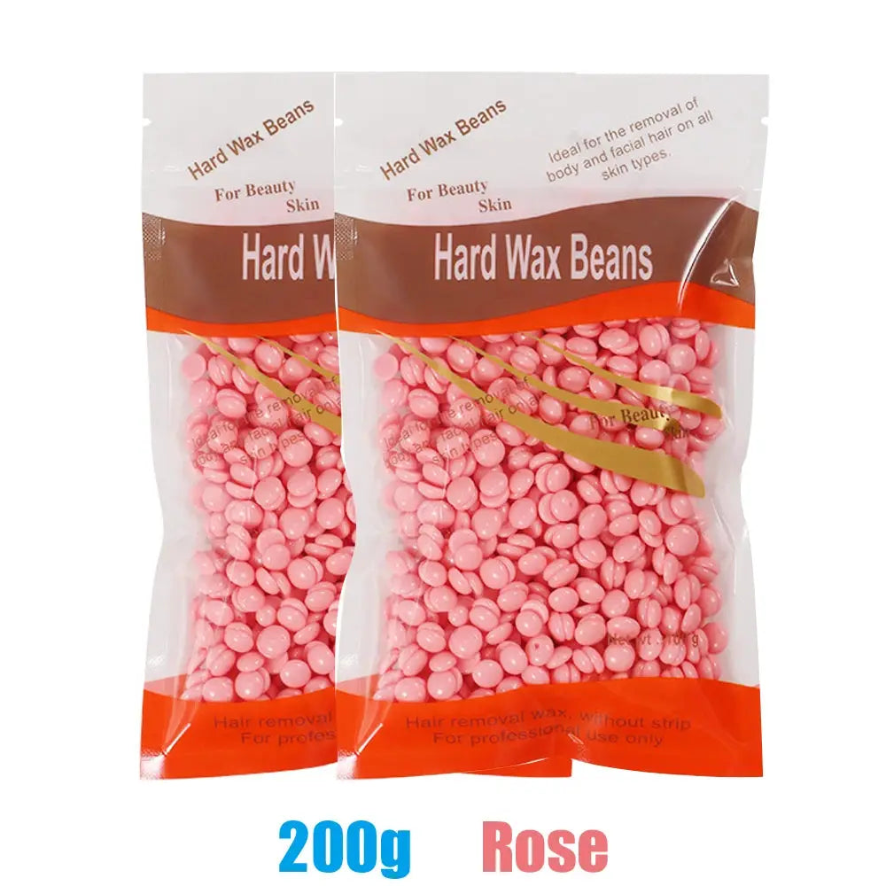 Simples Market rose hard wax beans, 200g each, twin pink wax bead bags