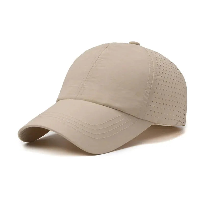 Dry Quickly Sun Cap Unisex Outdoor Casual Baseball Hat Big Size 60 To 65cm Adjustable Peaked Visor Cap