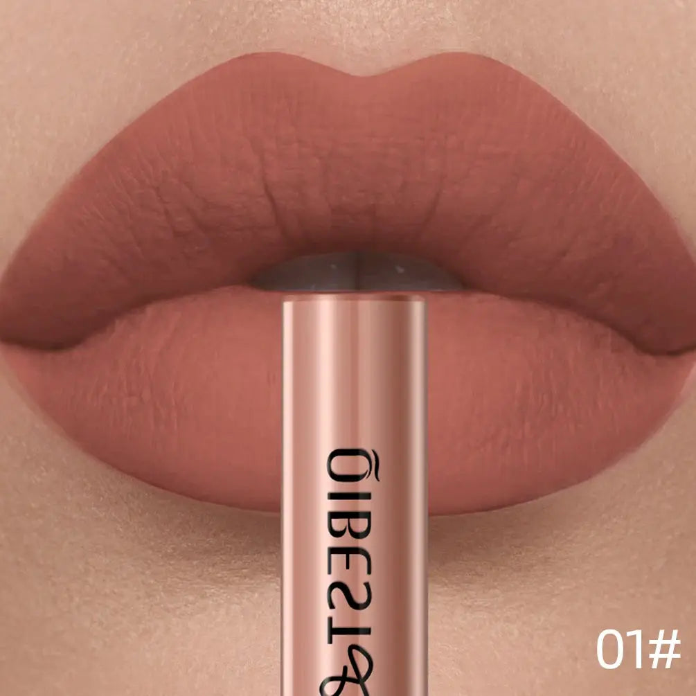 Qibest Matte Liquid Lipstick Waterproof Long Lasting Velvet Matte Lip Tint For All Day Color