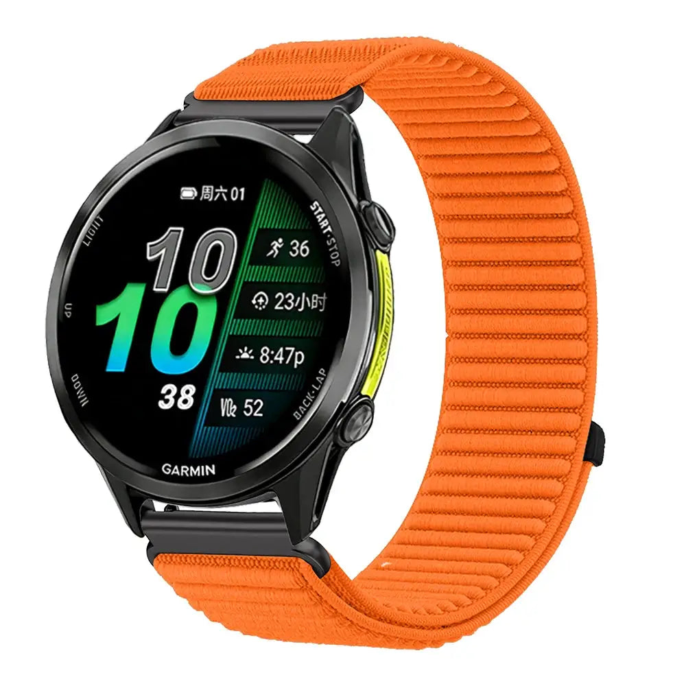 18mm 20mm 22mm Nylon Strap for Garmin Forerunner 970 965 955 570 165 265S/Active 6/5 Breathable Bracelet for Garmin Venu 4/3/3S