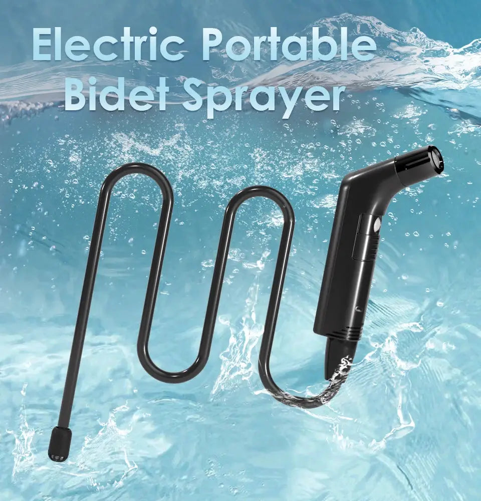 Electric portable bidet sprayer with 2m hose and black handheld nozzle from Simples Market