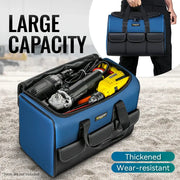 ProGear Heavy Duty Wide Mouth Tool Bag With Pockets Durable Oxford Cloth Organizer For Easy Tool Storage