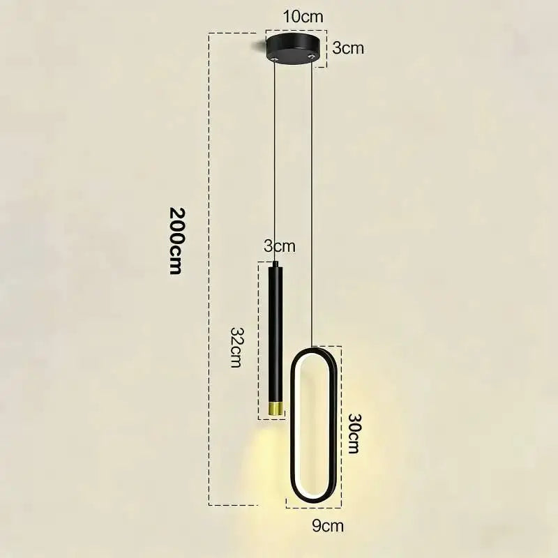 Nordic LED Pendant Light Hanging Lamp For Home Living Kitchen Decor