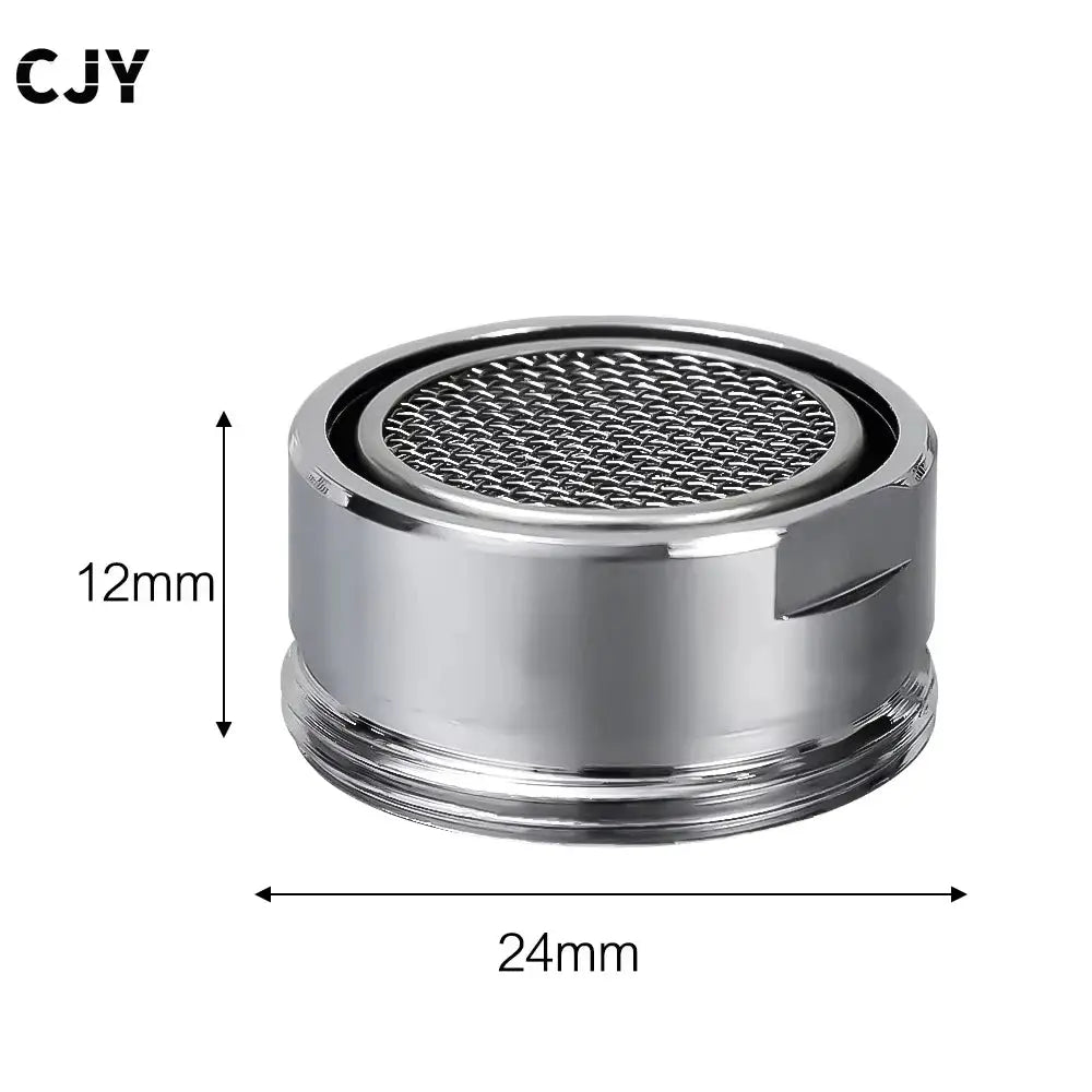 Chrome faucet aerator filter by Simples Market, replaceable, 24mm diameter x 12mm height