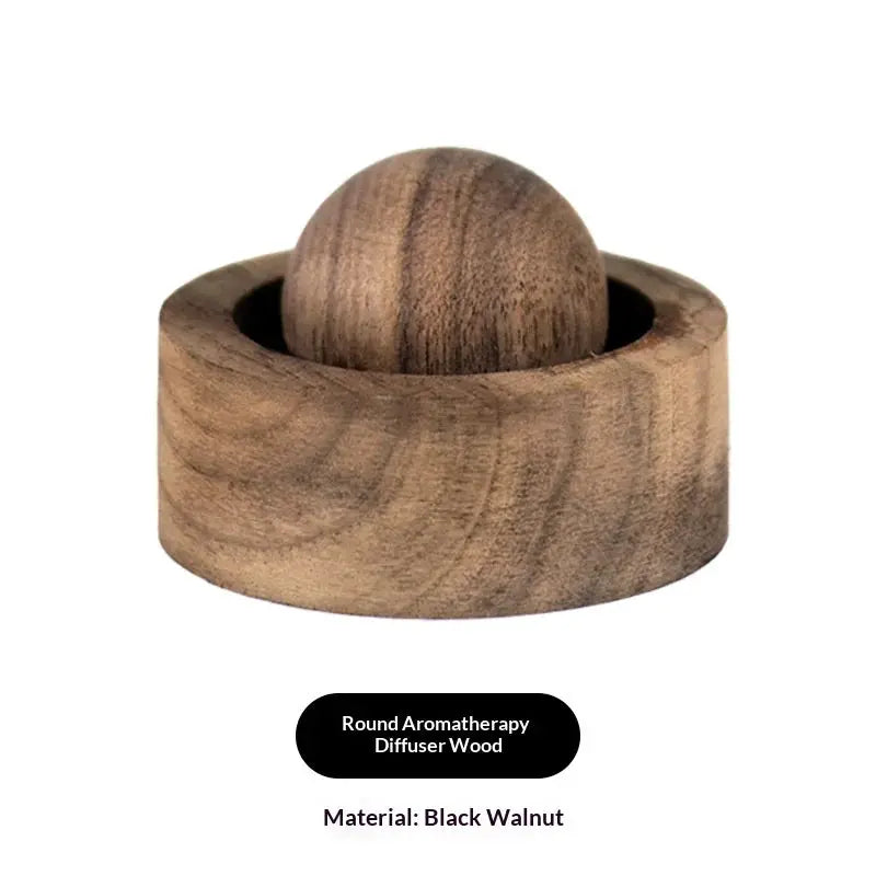 Wooden Mini Essential Oil Diffuser for Car and Home Cute Natural Fragrance Diffuser for Bedroom Living Room Bathroom