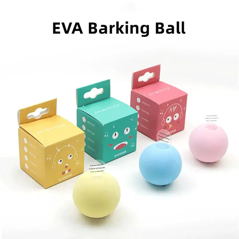 Cat Toys EVA Sound Balls With Frogs Chirping Birds Crickets Rolling Plush Soft Self Healing Teaser for Cats