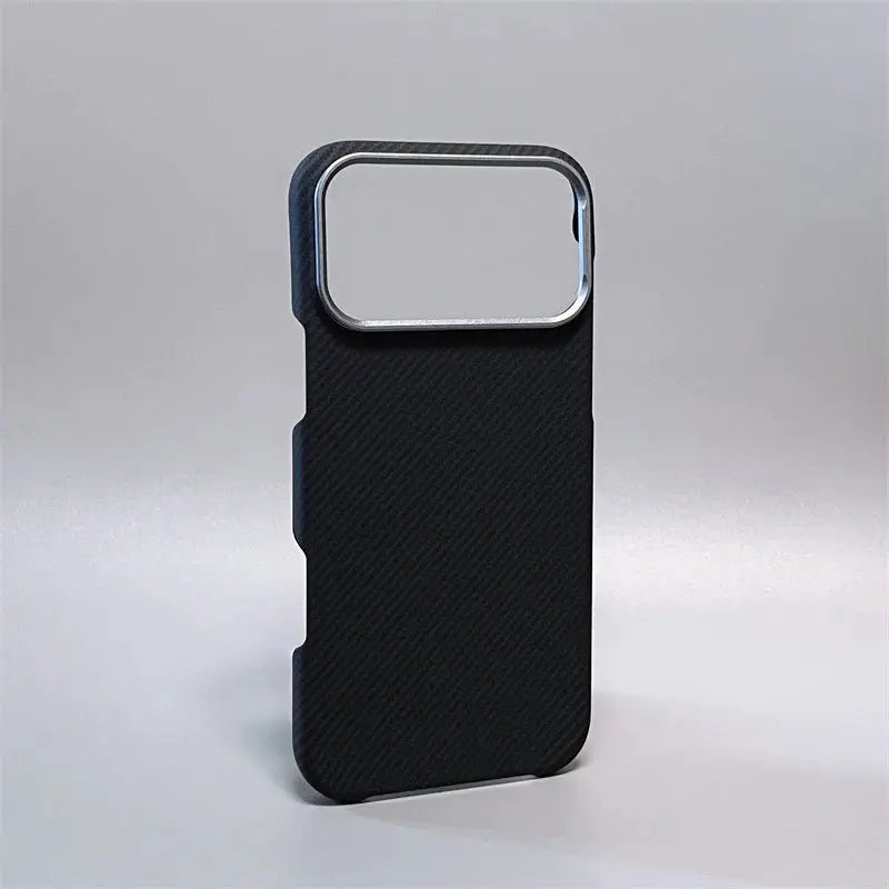 Simples Market iPhone Pro Max/Air case, carbon fiber texture, MagSafe compatible, rugged shockproof