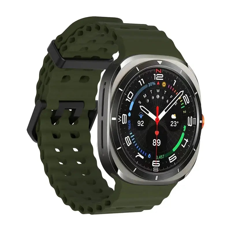 1:1 Marine Band For Samsung Galaxy Watch Ultra 2025 2024 Strap Accessories Sport Silicone Bracelet For Samsung Galaxy Ultra 47mm