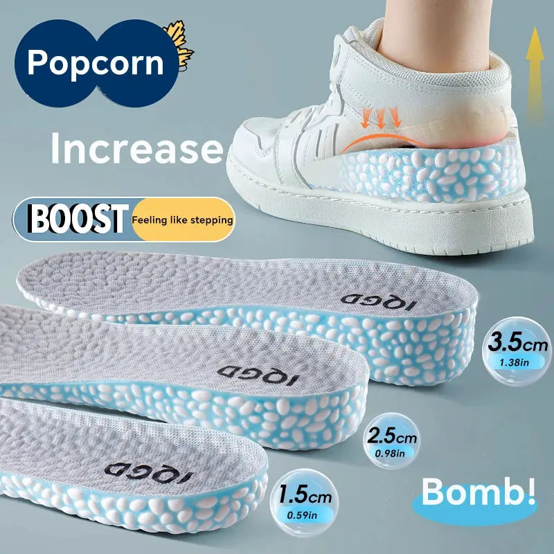 Invisible Height Increase Insoles EVA Material Breathable Shock Absorption Arch Support For Shoes Men Women