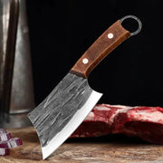 Professional Cleaver Knife For Slicing Fish Meat And Vegetables With Stainless Steel Blade And Wooden Handle