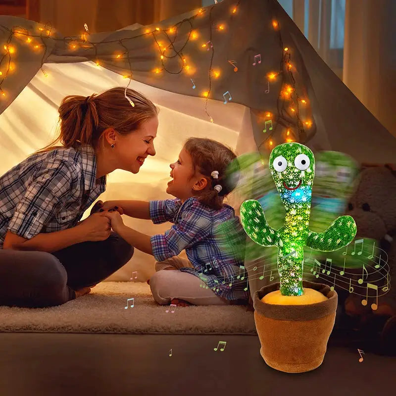 Dancing Cactus 120 Song Speaker Talking Plush Toy With USB Battery Voice Repeat Cactus Dancer Plushie Gift For Kids