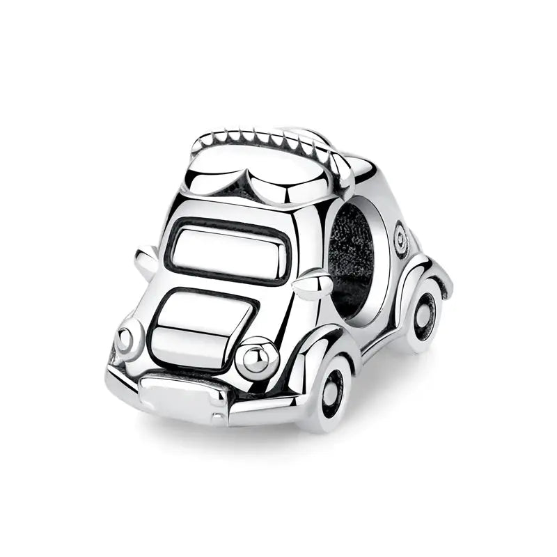 925 Sterling Silver Travel Theme Charms Beads London Bus Paris Suitcase Sam Panda Bracelets Necklaces Women DIY Jewelry