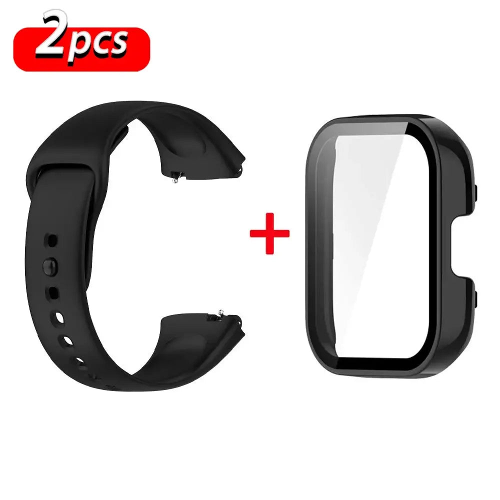 Silicone Strap+Case for Xiaomi Redmi Watch 3 Active band smartwatch Accessories Sport Bracelet For Redmi watch3 Active/Lite 2030
