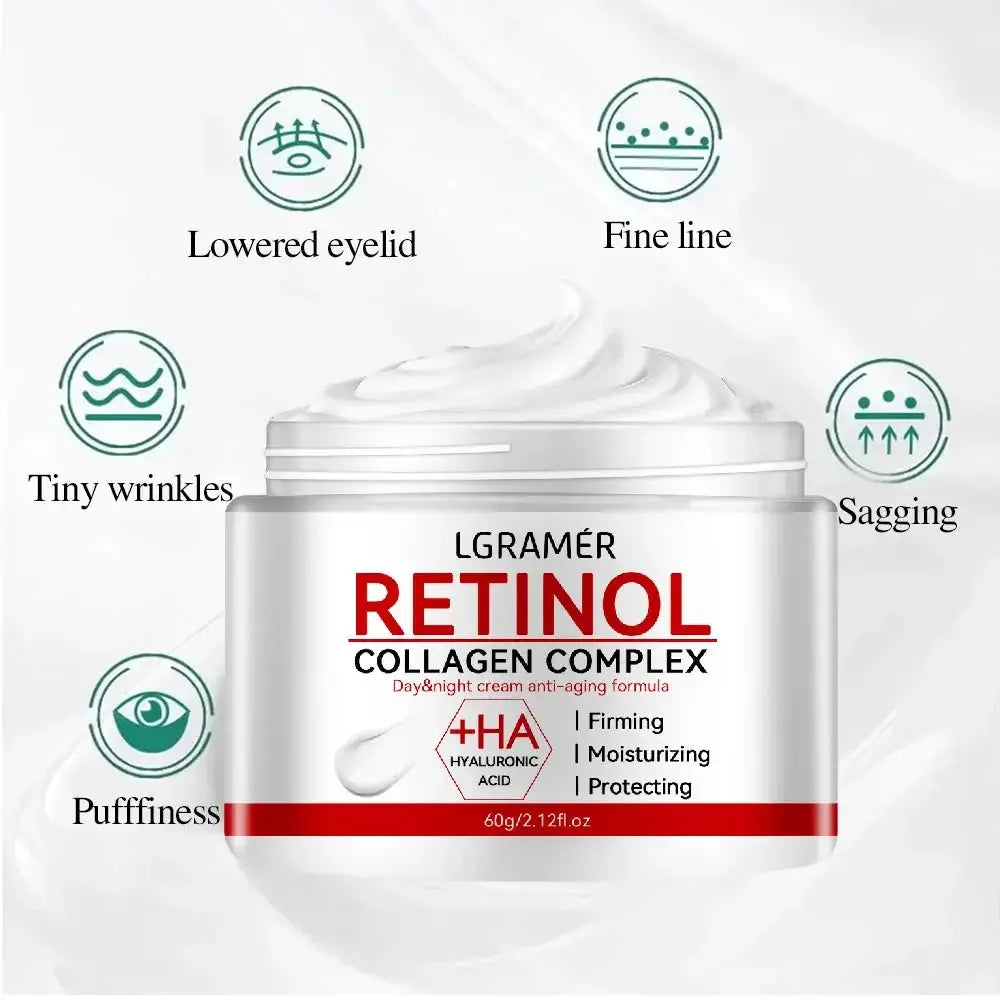 Retinol Lifting Firming Cream With Collagen And Vitamin C For Smooth Wrinkles Brightening Moisturizer