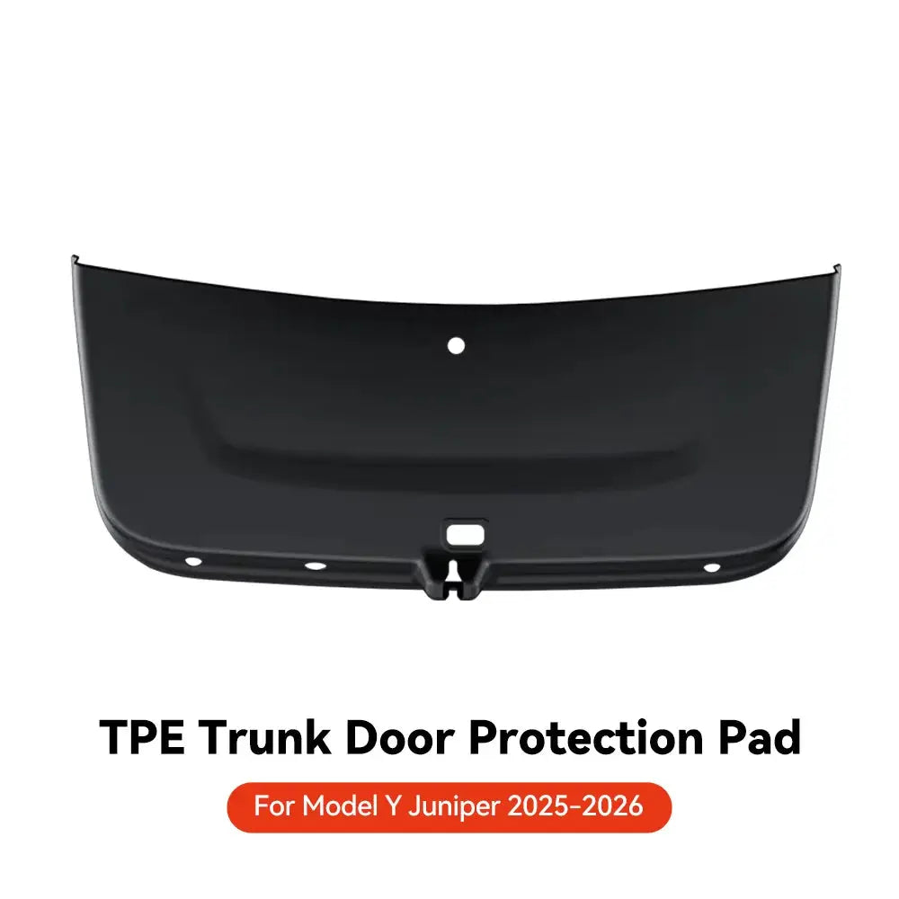 TPE trunk door protection pad, black, for Tesla Model Y Juniper 2025–2026 rear trunk