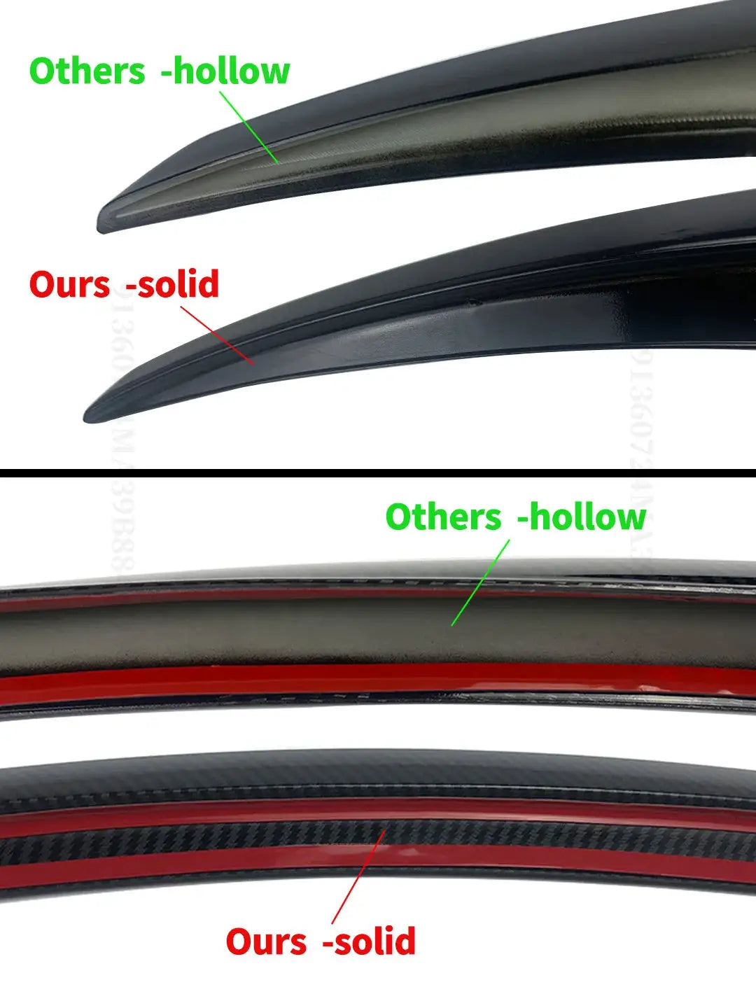Rear trunk spoiler by Simples Market, solid carbon-fiber for Tesla Model 3/Y (2016–2023)
