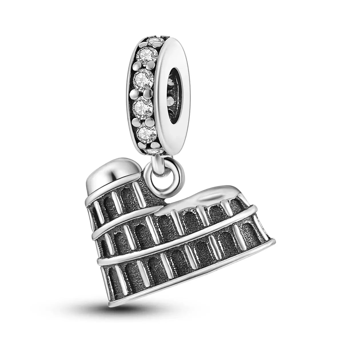 Travel Charm 925 Silver Plane Pendant Eiffel Tower Bead Charm For Bracelet Women Fashion Jewelry