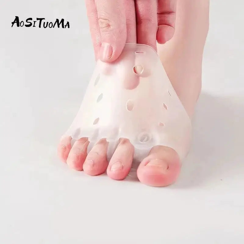 AuraFlex Silicone Front Foot Pads For Bunion Relief And Nighttime Comfort Cushioned Foot Support