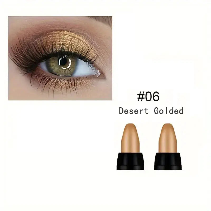LustreLux 16 Colors Pearlescent Eyeliner Set Waterproof Long Lasting Glitter Eye Makeup