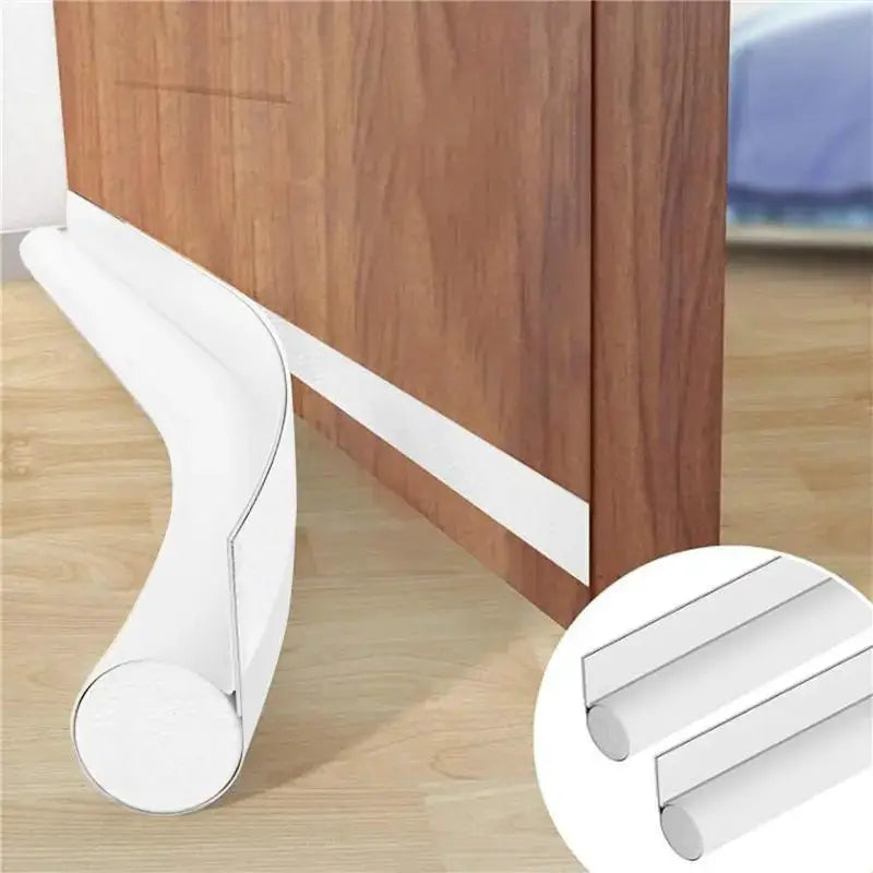 Door Bottom Seal Windproof Soundproof Door Sweep Draft Stopper Self Adhesive Weatherstrip Cuttable Acoustic Foam