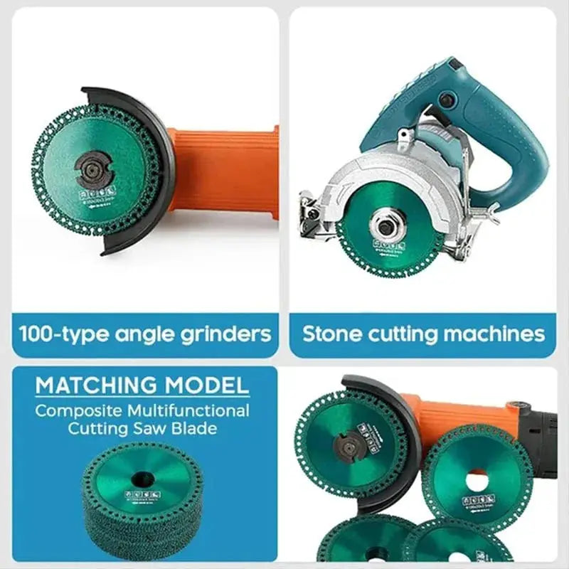 Ultra Thin Composite Multifunctional Cut Saw Blade 100mm Angle Grinders Cuts Wood Ceramic Tile Glass Marble PVC Aluminum