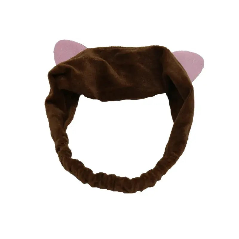 BambooBloom Rabbit Ear Headband Soft Bamboo Fiber With Elastic Strap For Washing And Makeup