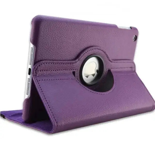 LuxeCase Leather Stand Cover For iPad 9.7, 10.2, 10.9 And 11 Inch Models With Full 360 Degree Rotation
