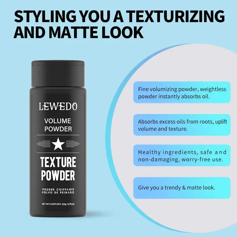 LEWEDO Volume Powder Texture Powder bottle for oil control and matte look, 20g.