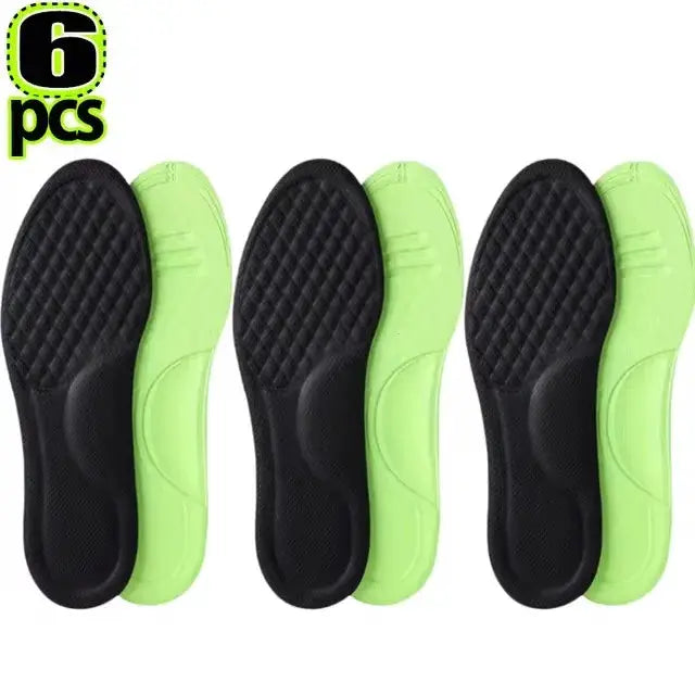 Soft Memory Foam Orthopedic Insoles Deodorizing Antibacterial For Shoes Sweat Absorption For Sports