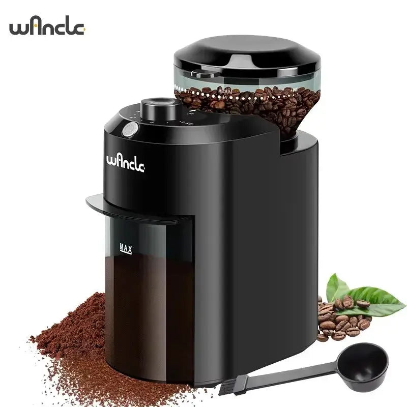 Wancle Electric Burr Coffee Grinder Conical Burr Mill With 28 Precise Grind Settings Dual Voltage 220V 120V