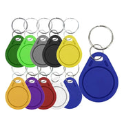 RFID access control key fobs, set of 12 in assorted colors