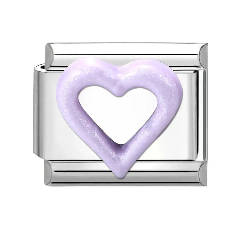 Zircon Moon Cherry Bow Knot Butterfly Heart Star Italian Charm Links For 9mm Bracelet Stainless Steel DIY Jewelry Gifts