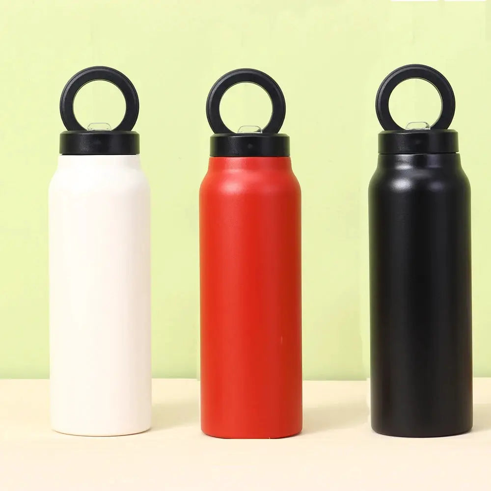 800ml Stainless Steel Bottle With Magnetic Tripod Keeps Drinks Hot 12h