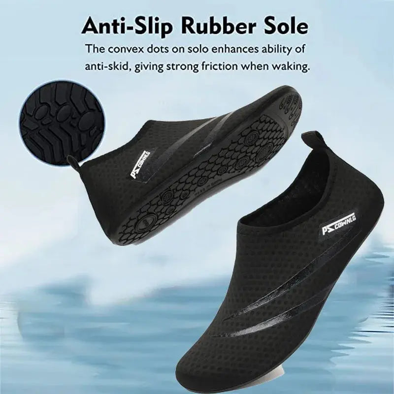 AquaStride Unisex Water Shoes Breathable Mesh Quick Dry Non Slip Rubber Outsole For Beach Surf Snorkeling