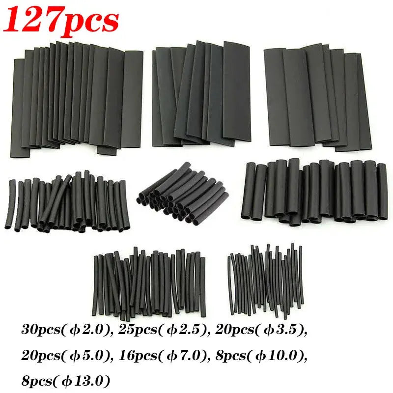 Heat Shrink Tubing Set 2 To 1 Shrink Ratio 530 328 127 Pieces With 300W Hot Air Gun