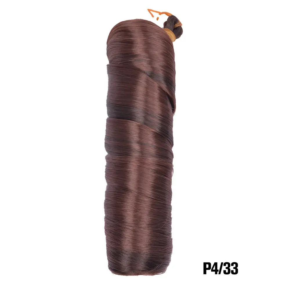 French Curls Braiding Hair extensions, 24-inch synthetic spiral curls, in deep burgundy-brown