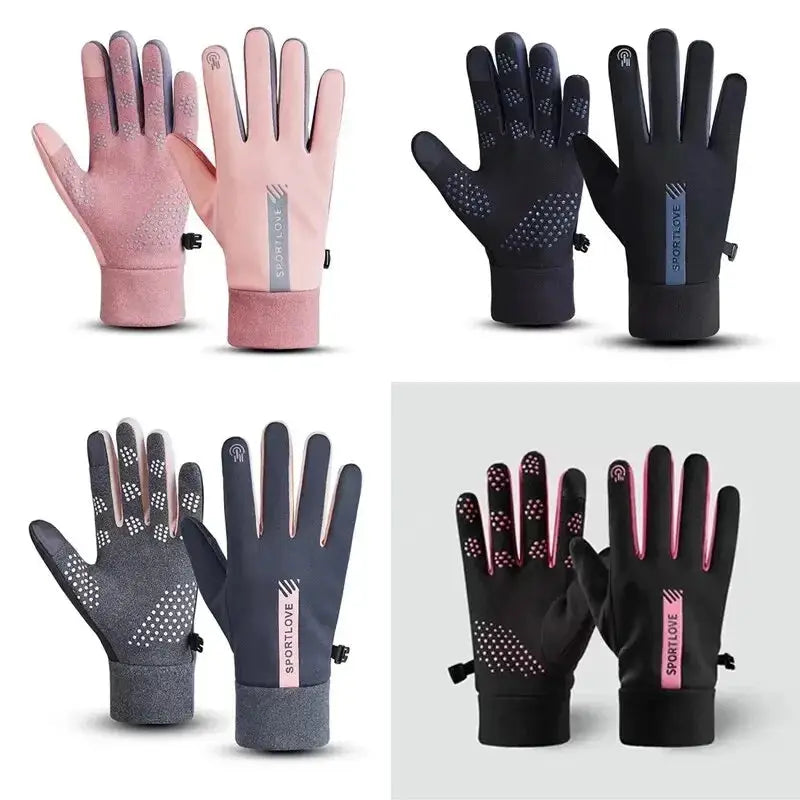 TrailGuard Womens Autumn Winter Waterproof Anti Slip Outdoor Gloves For Cycling And Hiking