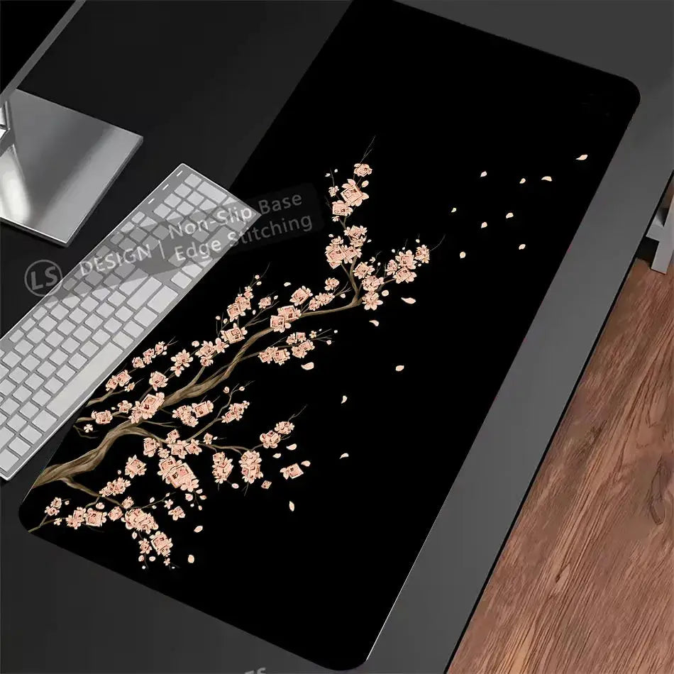 Japan Sakura Gaming Mouse Pad XXL Extra Large Cherry Blossom Design For Laptops Desks Office Keyboard