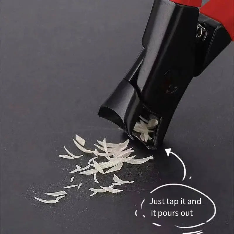 CareStride Large Opening Nail Clippers Gray Stainless Steel For Thick Nails And Elderly Care