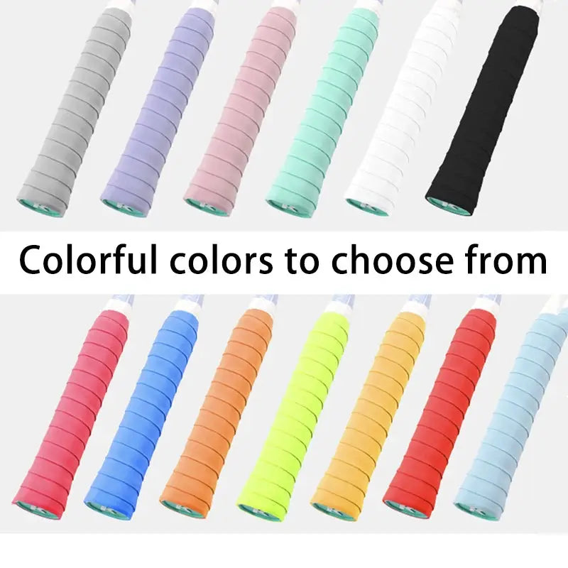 Anti Slip Flat Sweatband Overgrip For Badminton And Tennis With Sweat Absorbing Grip Rubber For Court Performance