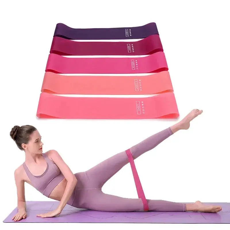 Portable Fitness Equipment Rubber Resistance Bands for Yoga Gym Strength Training Pilates Crossfit Women Men