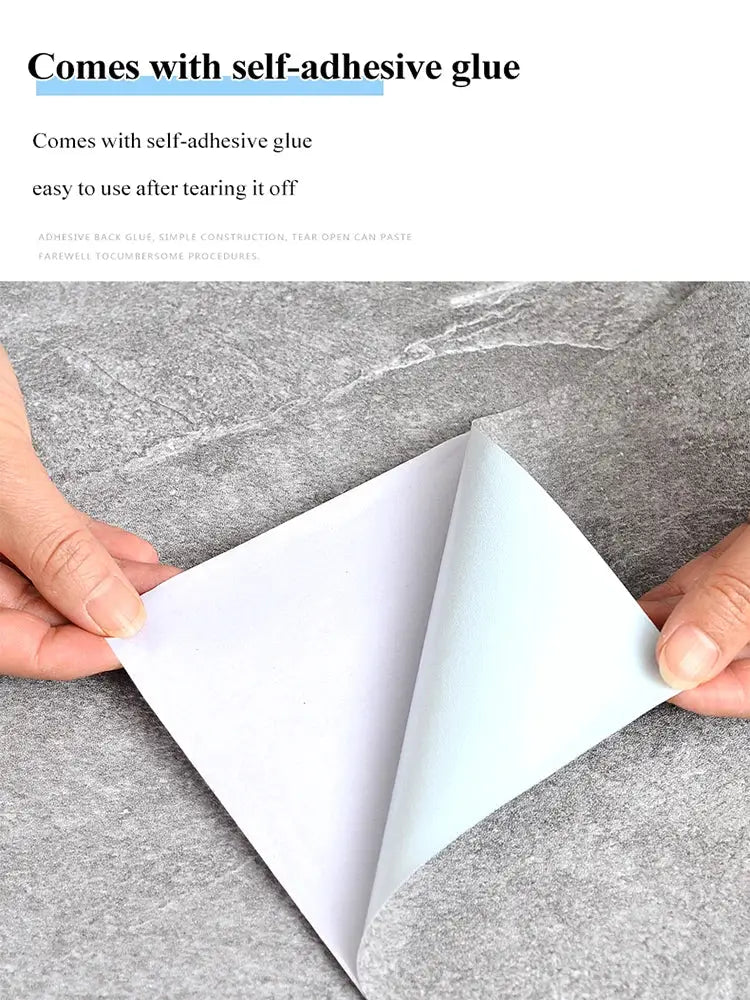Simples Market 40cm PVC self-adhesive floor tile sticker, waterproof wall/floor decor for bathroom and kitchen