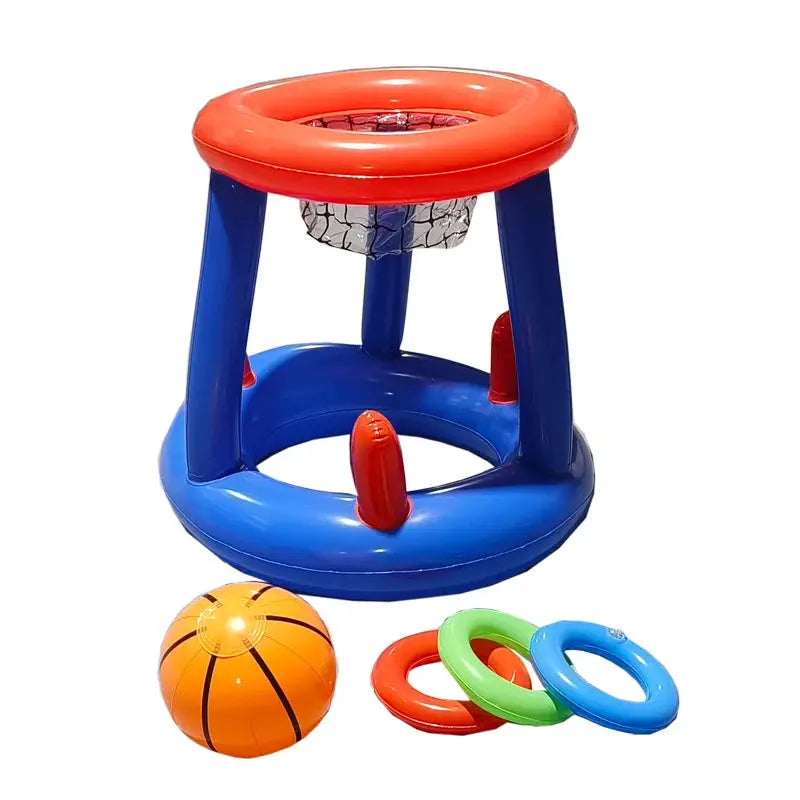 Inflatable Water Basketball Hoop For Pool And Backyard Interactive Fun Durable Outdoor Water Toy