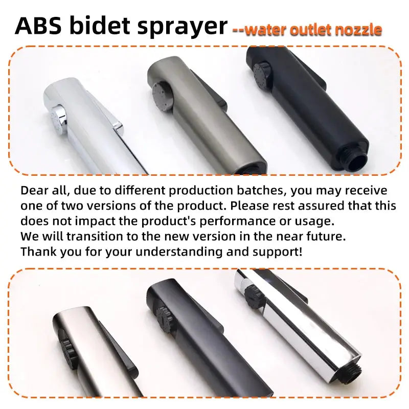 Baokemo toilet bidet sprayer set, ABS handheld, no-drilling bracket, G1/2, six units shown