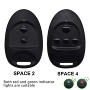 SPACE SP2/SP4 433.92MHz gate remote controls; two black handheld transmitters shown (SPACE 2 and SPACE 4)