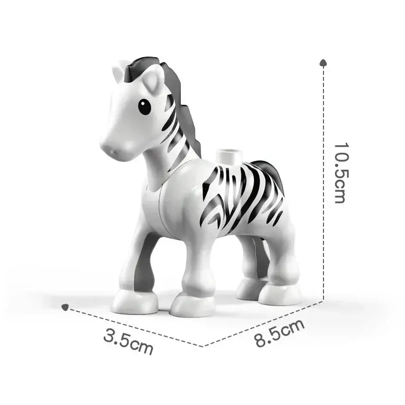 Big Building Blocks Zoo Animals Set Compatible Large Bricks For Kids Fun Assembly Toys Party Gift