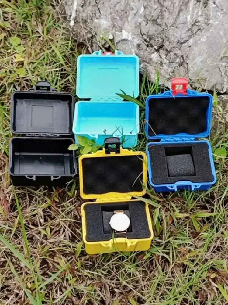 PP toolbox storage cases by Simples Market in blue, yellow, and black with foam padding (6 pcs)